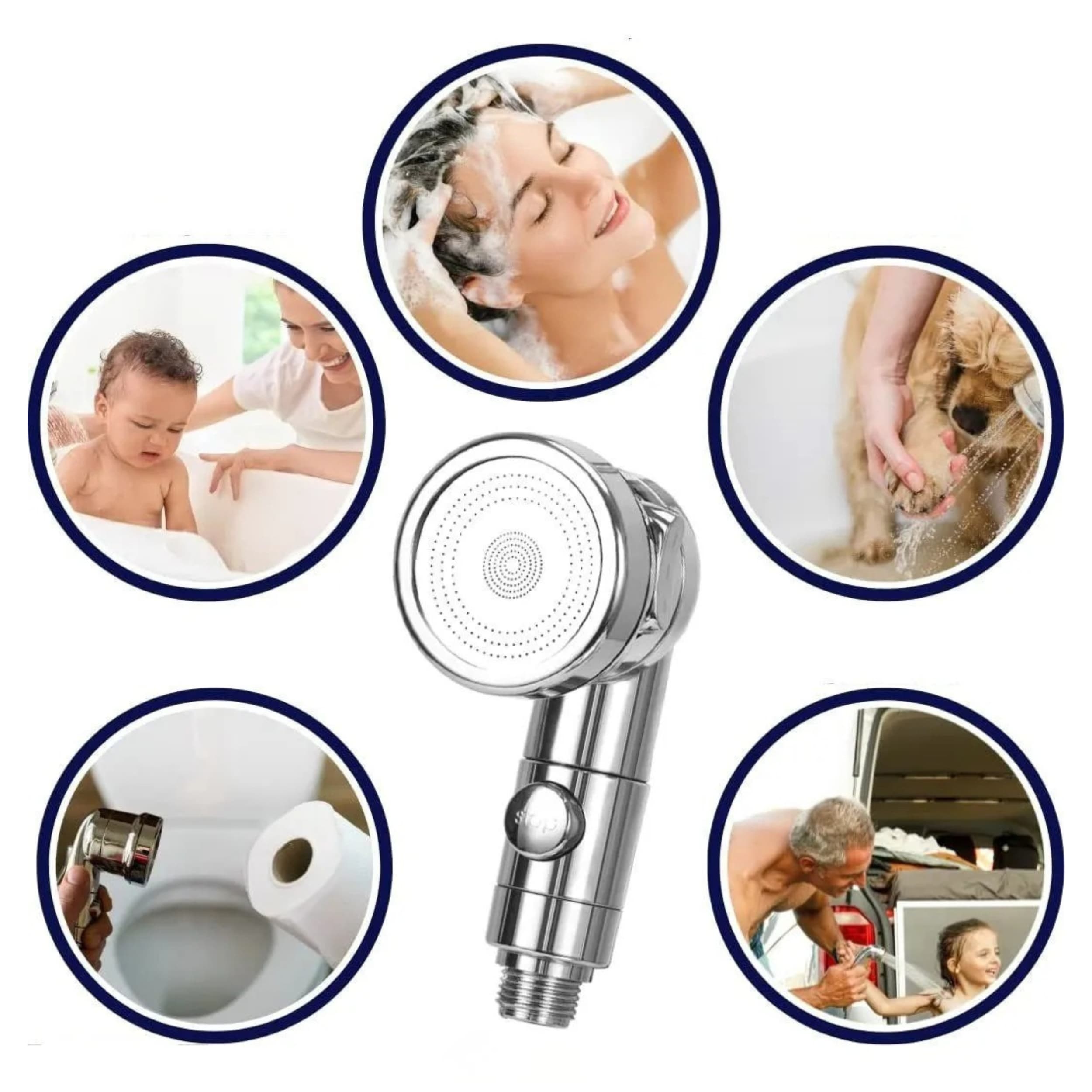 SmartFlow - przedłużacz do kranu słuchawka prysznicowa